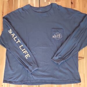 Mens Salt Life Blue Long Sleeve Tee - Size 2XL